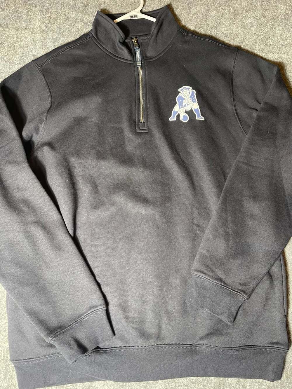 Charles River New England Patriots Crosswind Quarter-Zip Pullover Sweatshirt